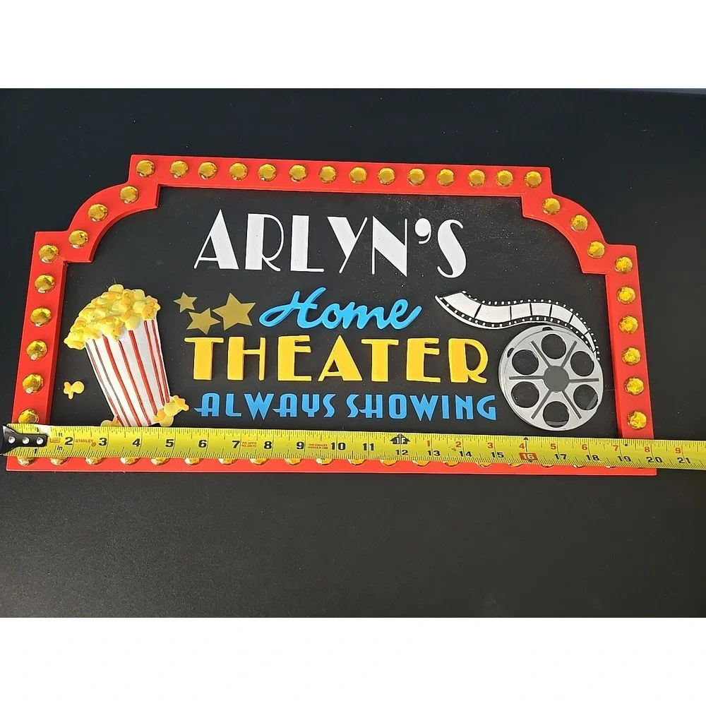 Arlyn's‎ Home Theater Marquee Sign 20x10
